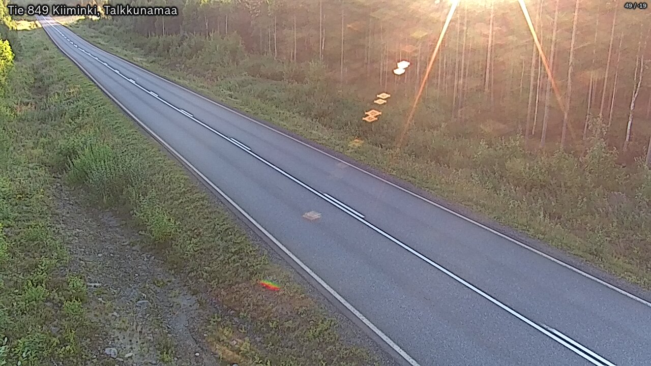 Weather Camera Image Road 849 Kiiminki, Talkkunamaa, Oulu, Pohjois-Pohjanmaa