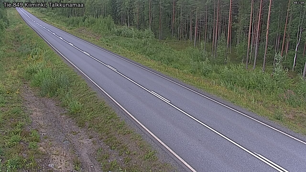 Weather Camera Image Road 849 Kiiminki, Talkkunamaa, Oulu, Pohjois-Pohjanmaa