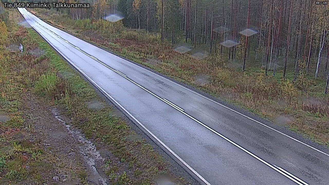 Weather Camera Image Road 849 Kiiminki, Talkkunamaa, Oulu, Pohjois-Pohjanmaa