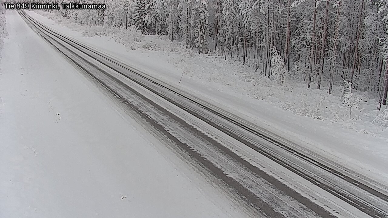 Weather Camera Image Road 849 Kiiminki, Talkkunamaa, Oulu, Pohjois-Pohjanmaa