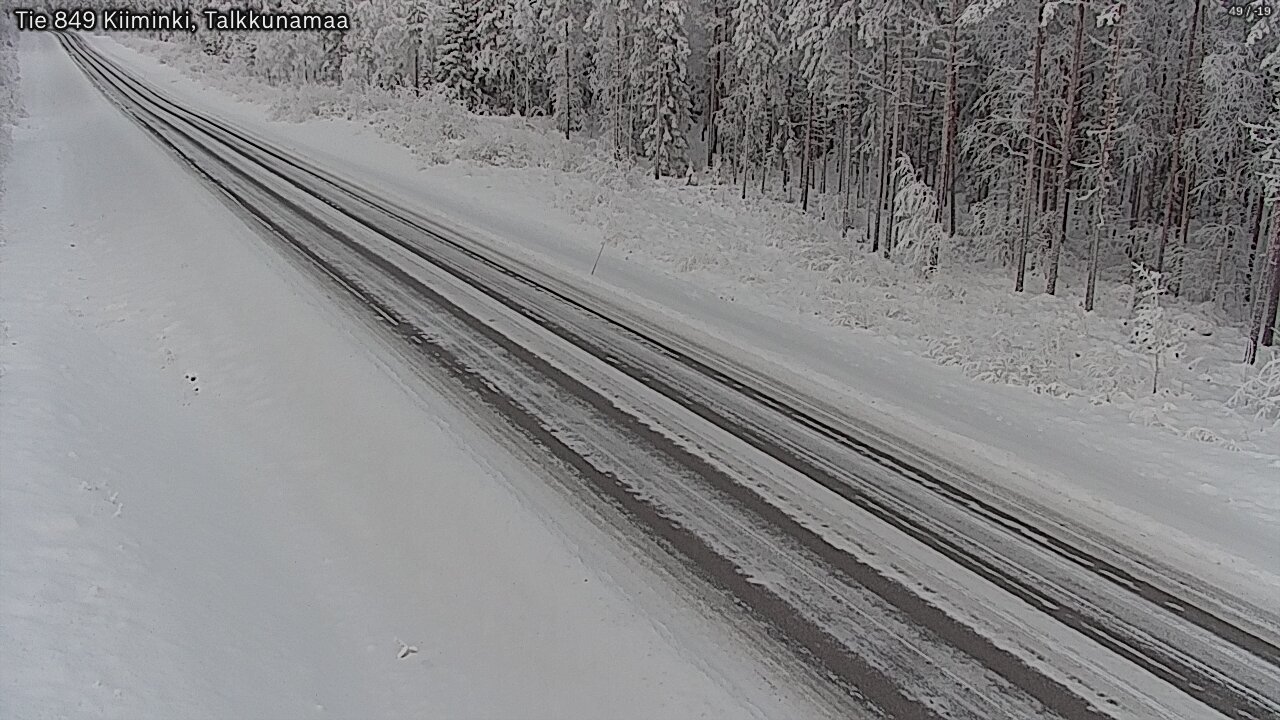 Weather Camera Image Road 849 Kiiminki, Talkkunamaa, Oulu, Pohjois-Pohjanmaa