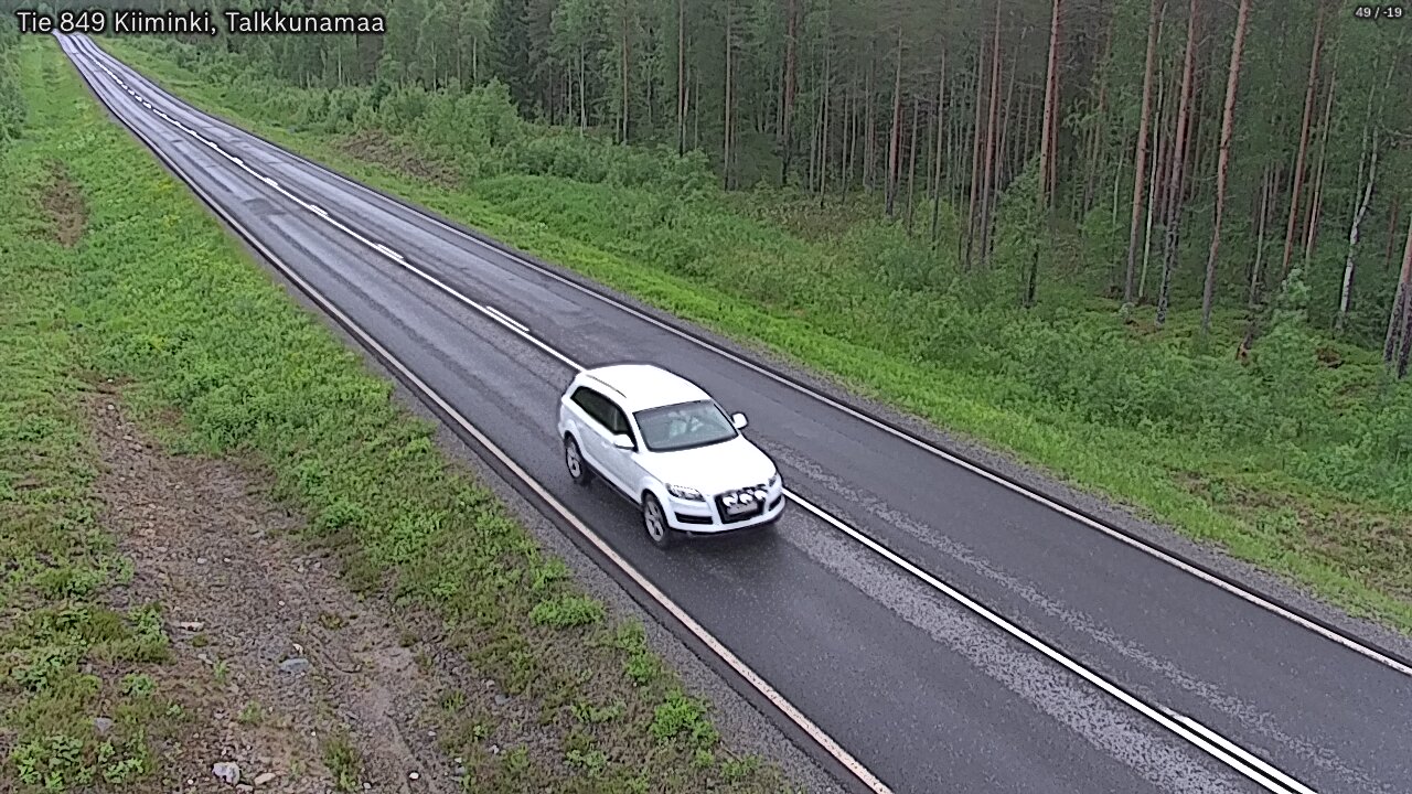 Weather Camera Image Road 849 Kiiminki, Talkkunamaa, Oulu, Pohjois-Pohjanmaa