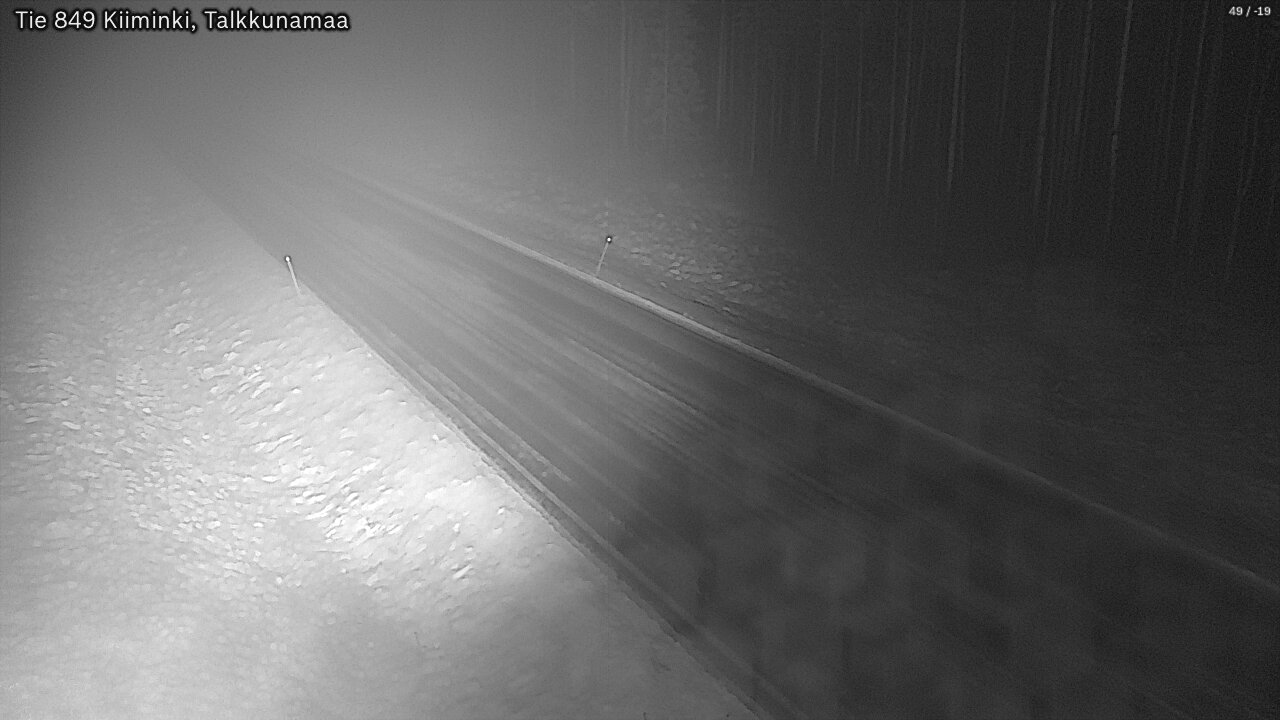 Weather Camera Image Road 849 Kiiminki, Talkkunamaa, Oulu, Pohjois-Pohjanmaa