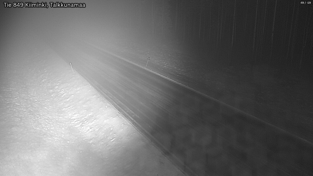 Weather Camera Image Road 849 Kiiminki, Talkkunamaa, Oulu, Pohjois-Pohjanmaa