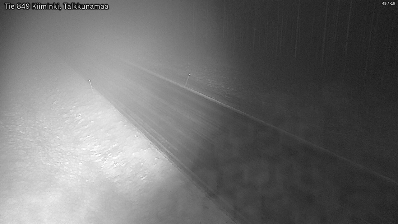 Weather Camera Image Road 849 Kiiminki, Talkkunamaa, Oulu, Pohjois-Pohjanmaa