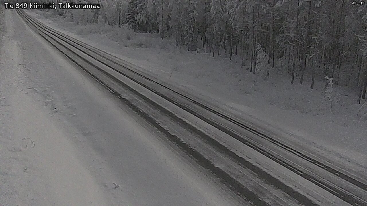 Weather Camera Image Road 849 Kiiminki, Talkkunamaa, Oulu, Pohjois-Pohjanmaa