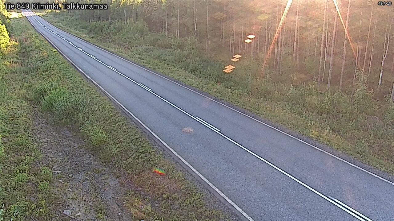 Weather Camera Image Road 849 Kiiminki, Talkkunamaa, Oulu, Pohjois-Pohjanmaa