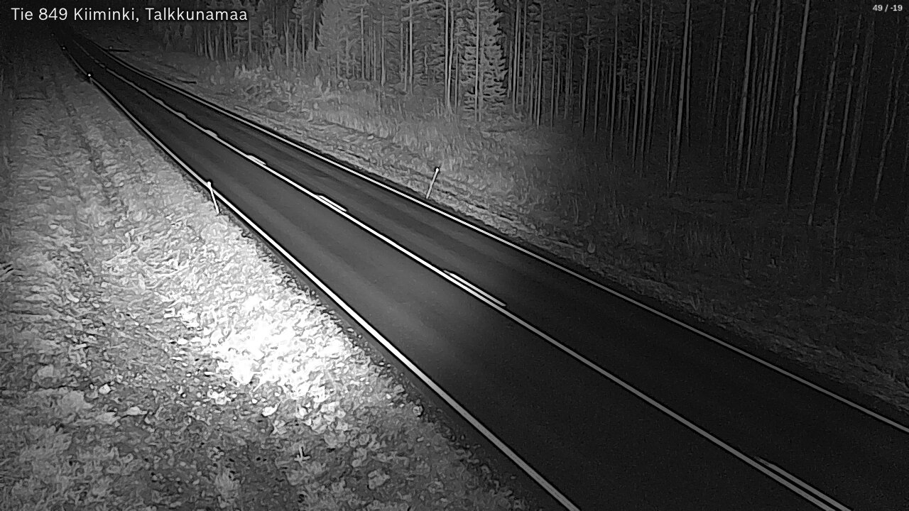 Kelikamerat Kuva Tie 849 Kiiminki, Talkkunamaa, Oulu, Pohjois-Pohjanmaa