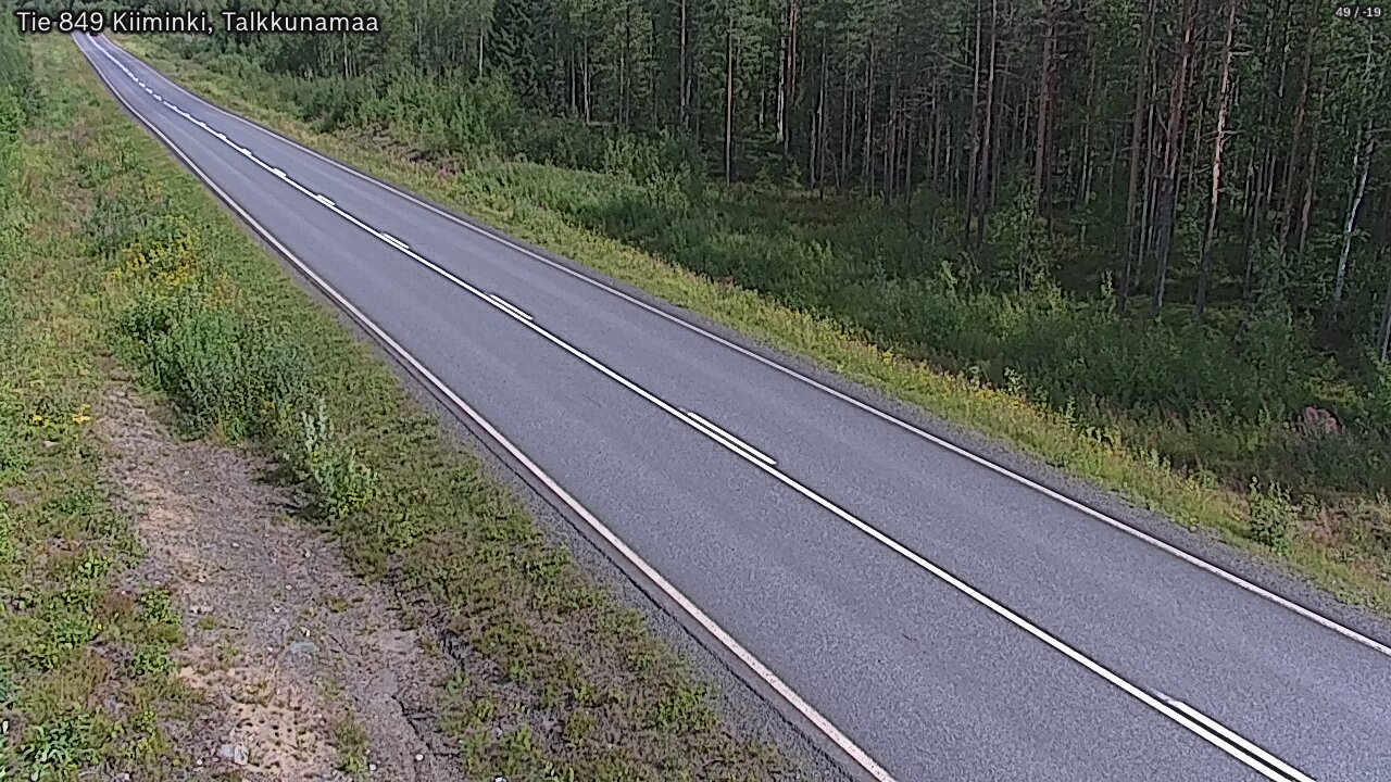 Weather Camera Image Road 849 Kiiminki, Talkkunamaa, Oulu, Pohjois-Pohjanmaa