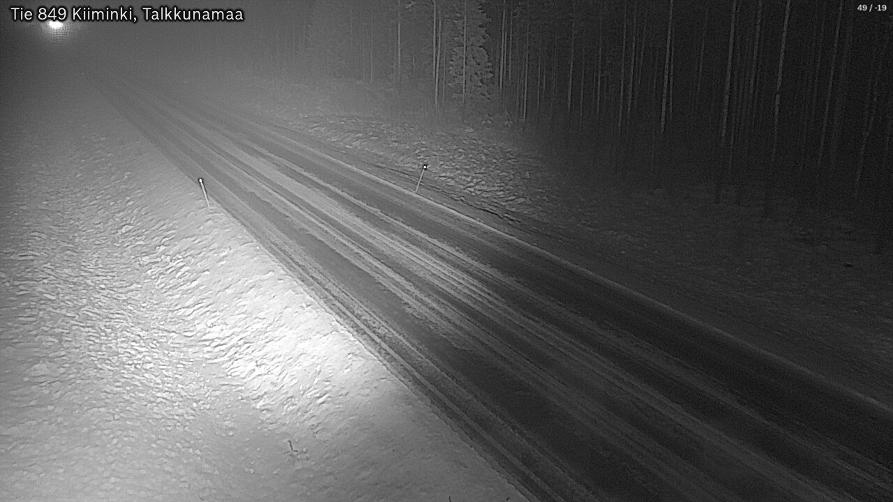 Weather Camera Image Road 849 Kiiminki, Talkkunamaa, Oulu, Pohjois-Pohjanmaa