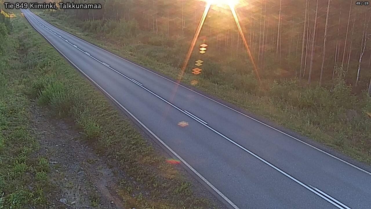 Weather Camera Image Road 849 Kiiminki, Talkkunamaa, Oulu, Pohjois-Pohjanmaa