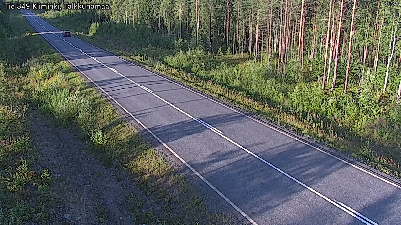 Weather Camera Image Road 849 Kiiminki, Talkkunamaa, Oulu, Pohjois-Pohjanmaa
