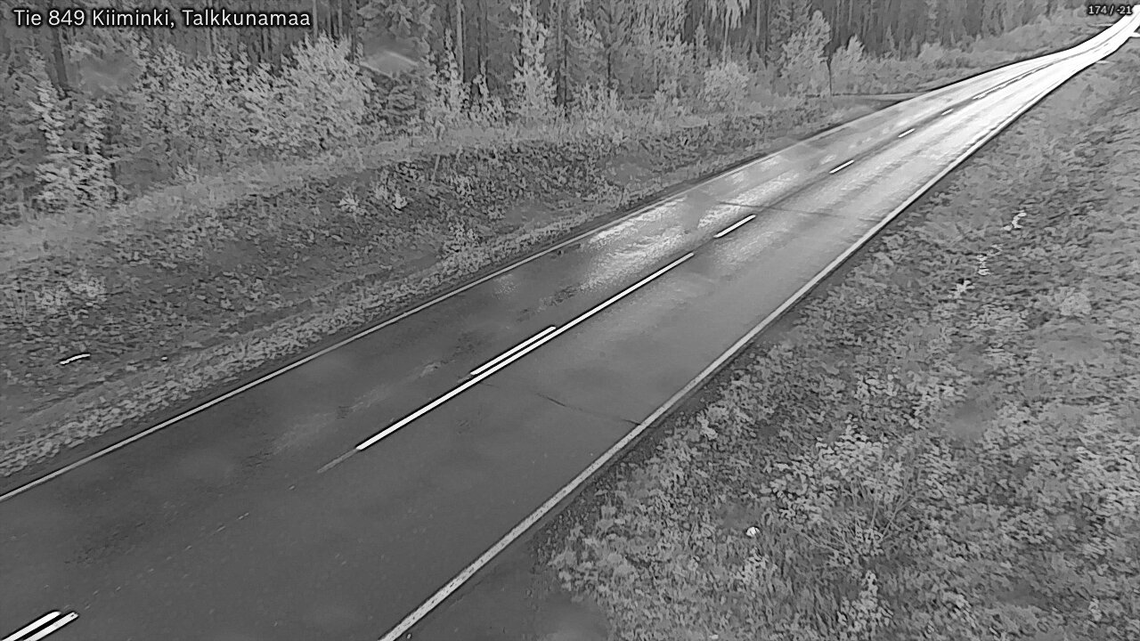 Weather Camera Image Road 849 Kiiminki, Talkkunamaa, Oulu, Pohjois-Pohjanmaa