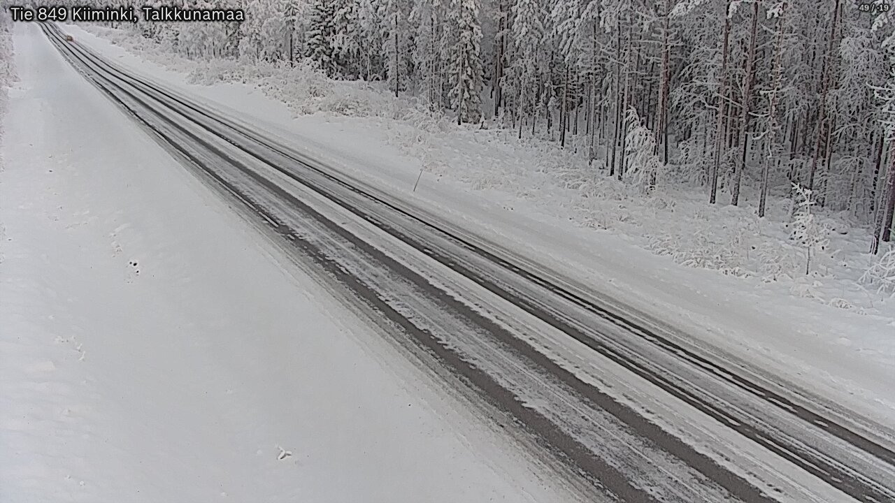 Weather Camera Image Road 849 Kiiminki, Talkkunamaa, Oulu, Pohjois-Pohjanmaa
