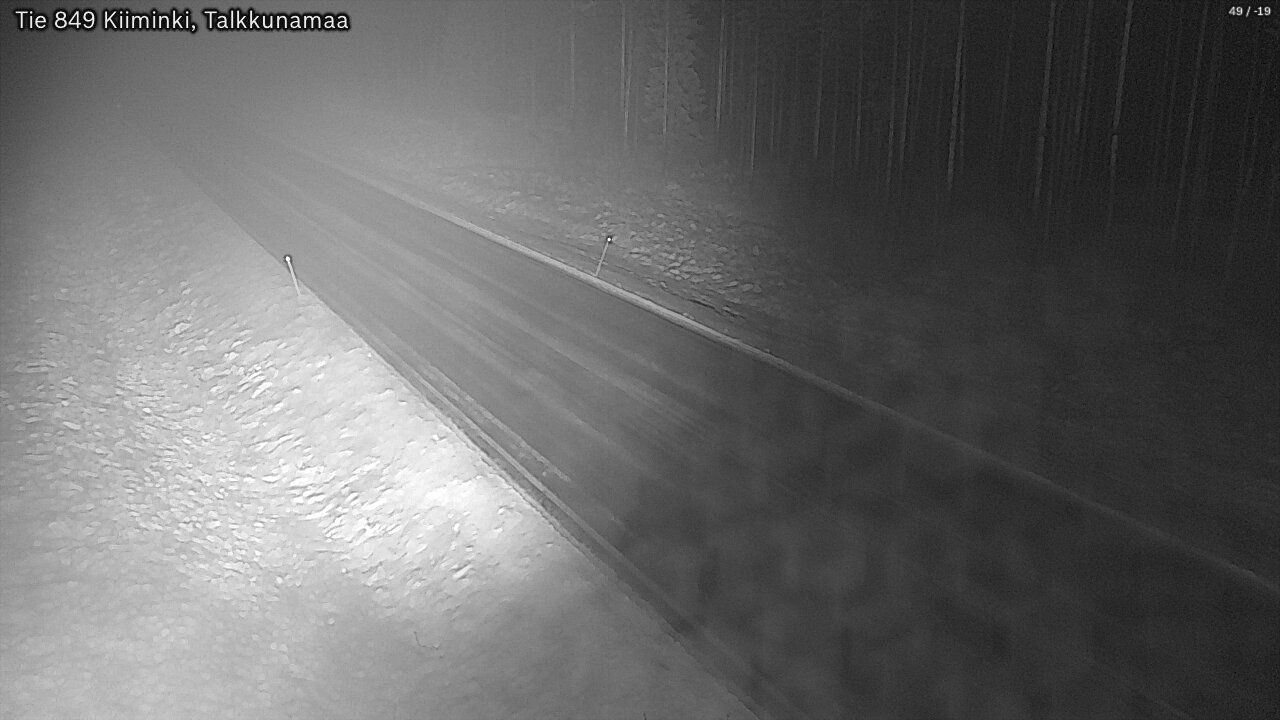 Weather Camera Image Road 849 Kiiminki, Talkkunamaa, Oulu, Pohjois-Pohjanmaa