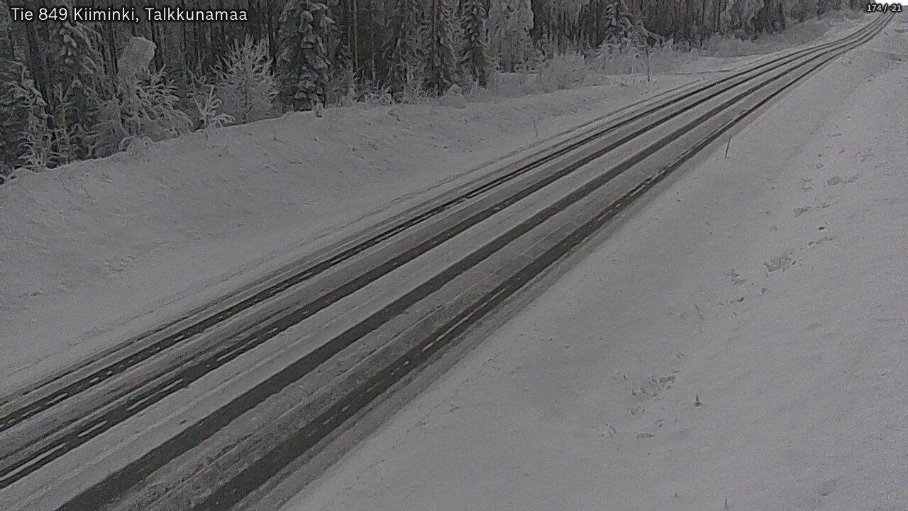 Kelikamerat Kuva Tie 849 Kiiminki, Talkkunamaa, Oulu, Pohjois-Pohjanmaa