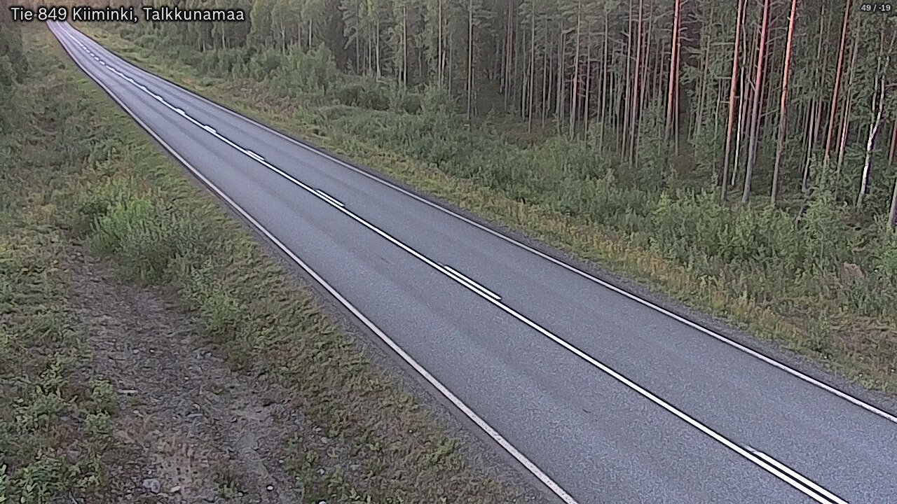 Weather Camera Image Road 849 Kiiminki, Talkkunamaa, Oulu, Pohjois-Pohjanmaa