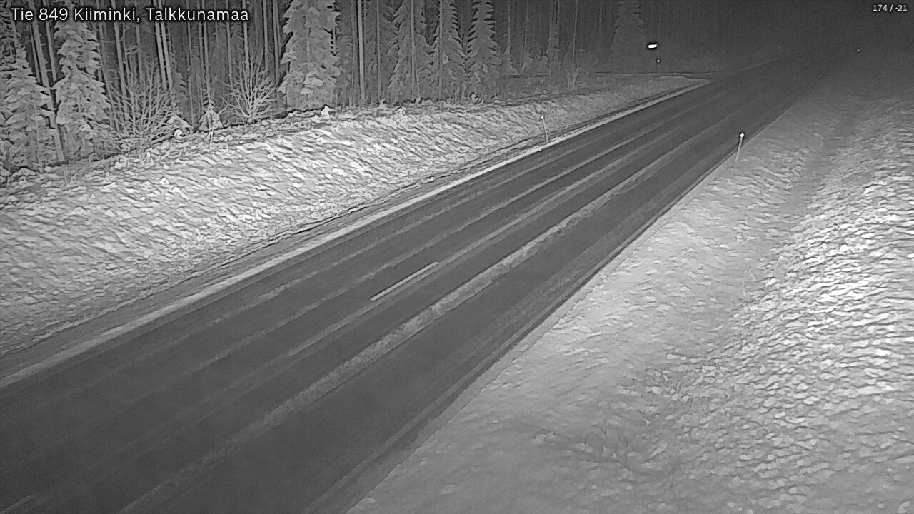 Kelikamerat Kuva Tie 849 Kiiminki, Talkkunamaa, Oulu, Pohjois-Pohjanmaa