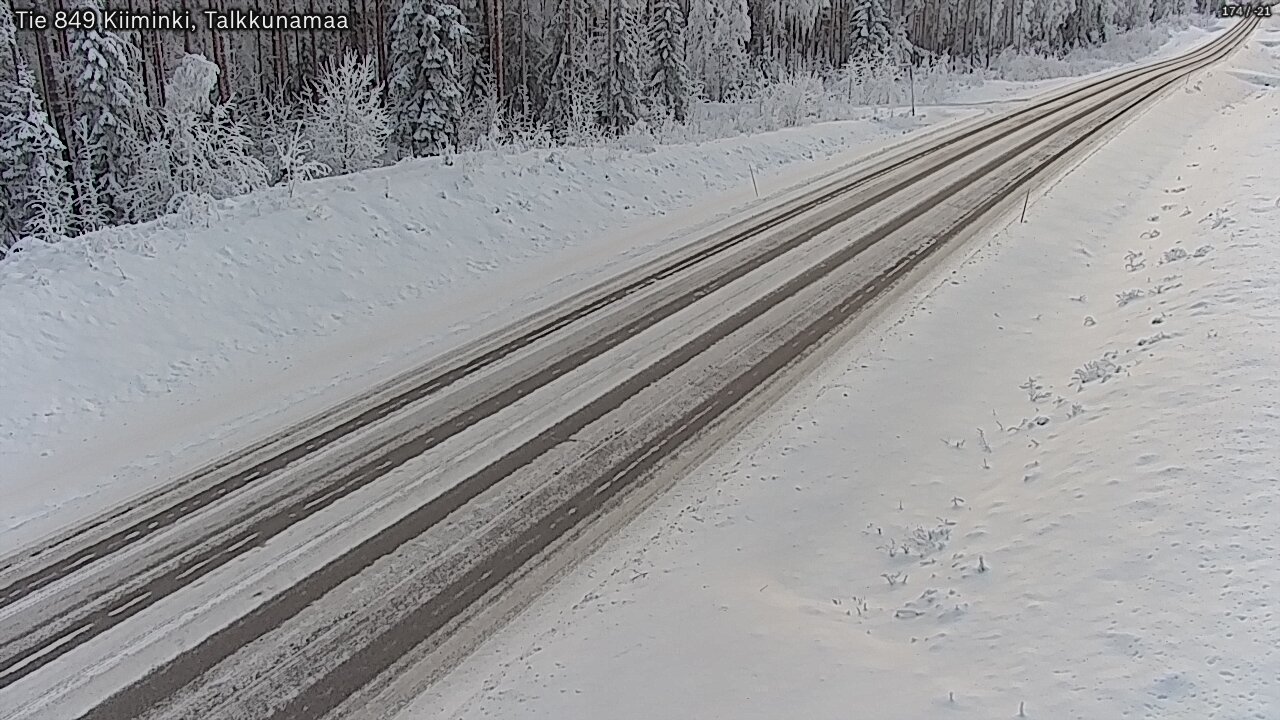 Weather Camera Image Road 849 Kiiminki, Talkkunamaa, Oulu, Pohjois-Pohjanmaa