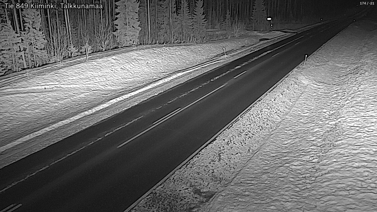 Kelikamerat Kuva Tie 849 Kiiminki, Talkkunamaa, Oulu, Pohjois-Pohjanmaa