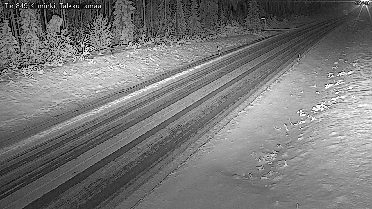 Weather Camera Image Road 849 Kiiminki, Talkkunamaa, Oulu, Pohjois-Pohjanmaa