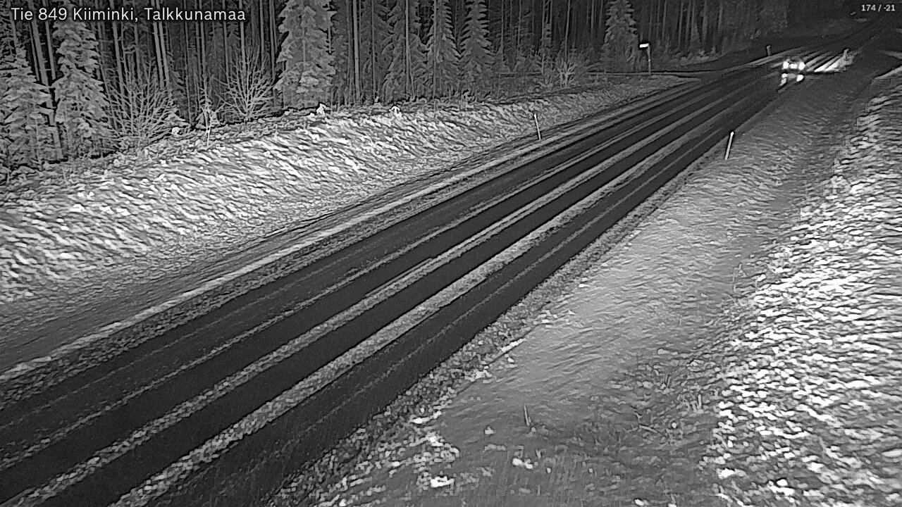 Kelikamerat Kuva Tie 849 Kiiminki, Talkkunamaa, Oulu, Pohjois-Pohjanmaa