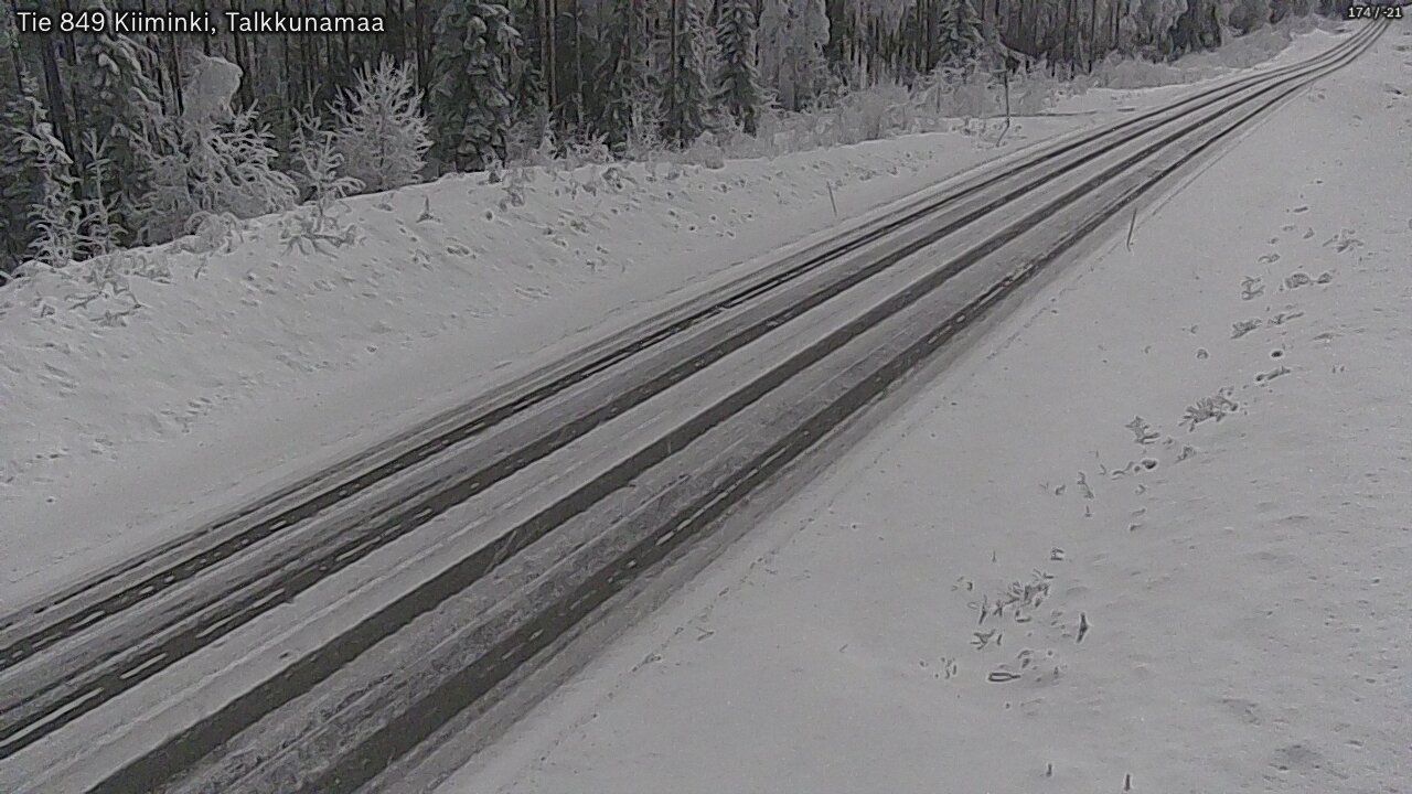 Kelikamerat Kuva Tie 849 Kiiminki, Talkkunamaa, Oulu, Pohjois-Pohjanmaa