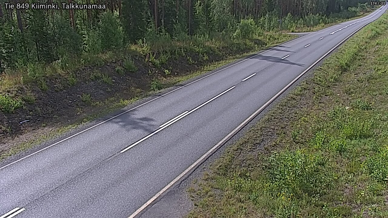 Weather Camera Image Road 849 Kiiminki, Talkkunamaa, Oulu, Pohjois-Pohjanmaa