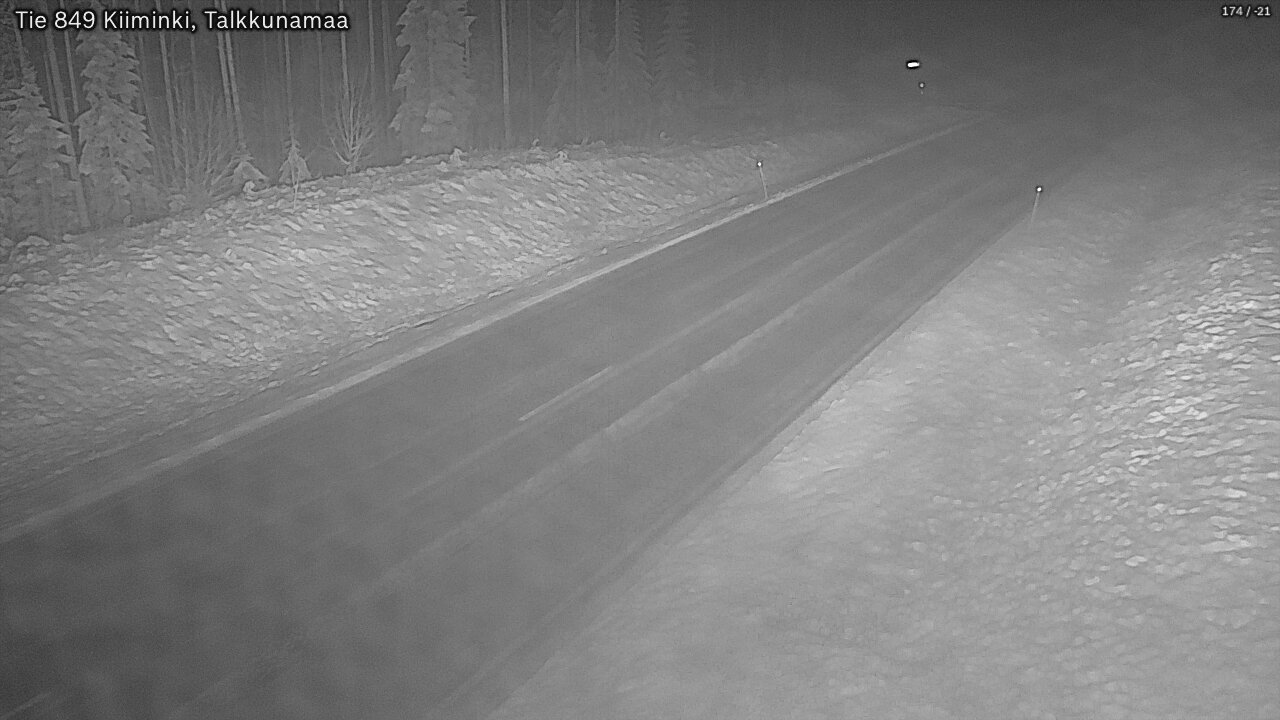 Kelikamerat Kuva Tie 849 Kiiminki, Talkkunamaa, Oulu, Pohjois-Pohjanmaa