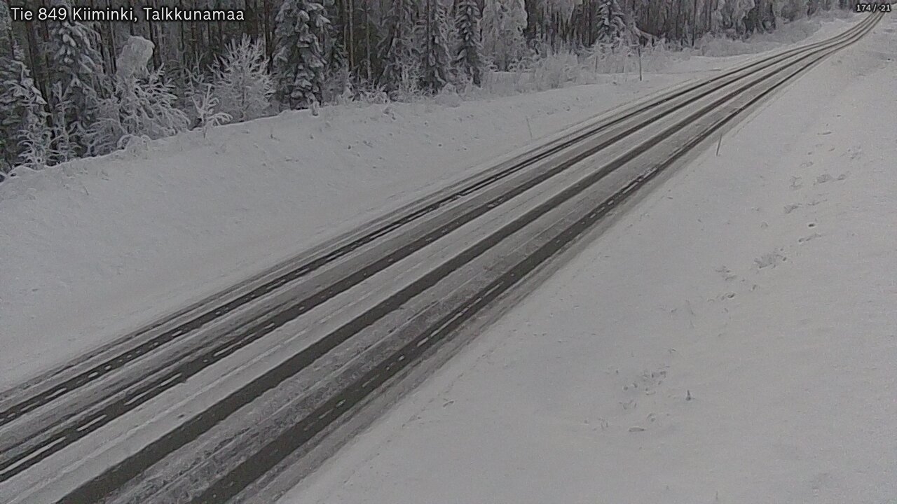 Kelikamerat Kuva Tie 849 Kiiminki, Talkkunamaa, Oulu, Pohjois-Pohjanmaa