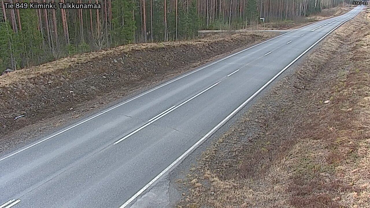 Kelikamerat Kuva Tie 849 Kiiminki, Talkkunamaa, Oulu, Pohjois-Pohjanmaa