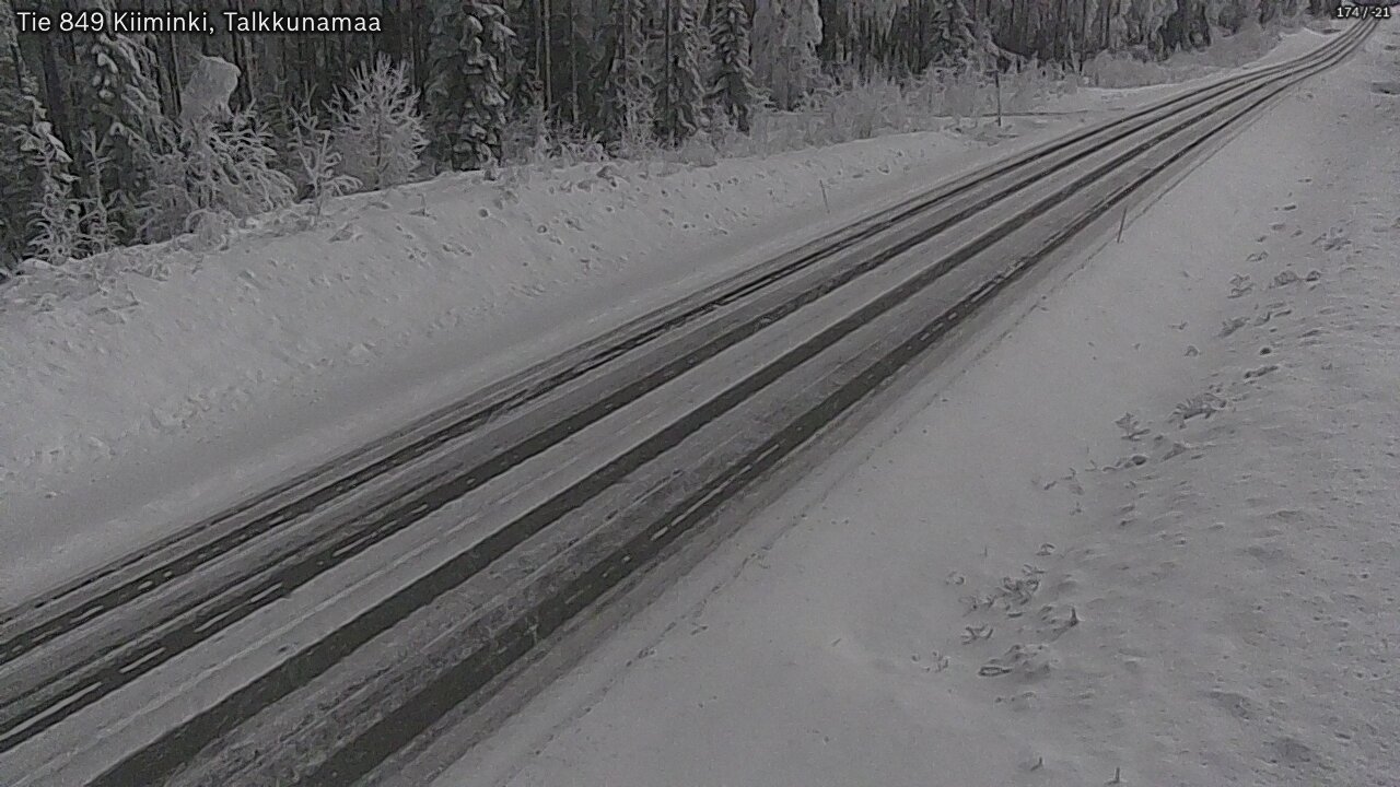 Kelikamerat Kuva Tie 849 Kiiminki, Talkkunamaa, Oulu, Pohjois-Pohjanmaa