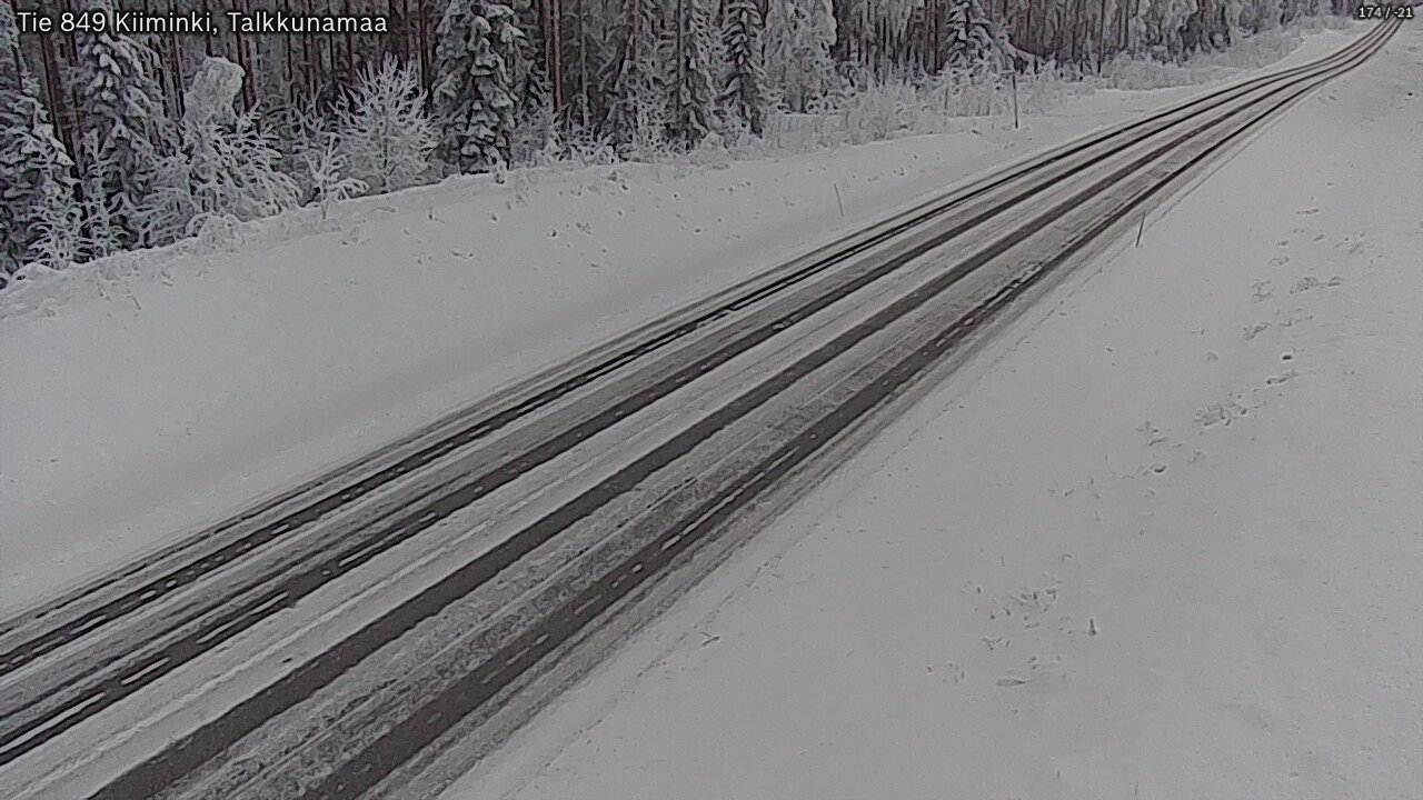 Kelikamerat Kuva Tie 849 Kiiminki, Talkkunamaa, Oulu, Pohjois-Pohjanmaa