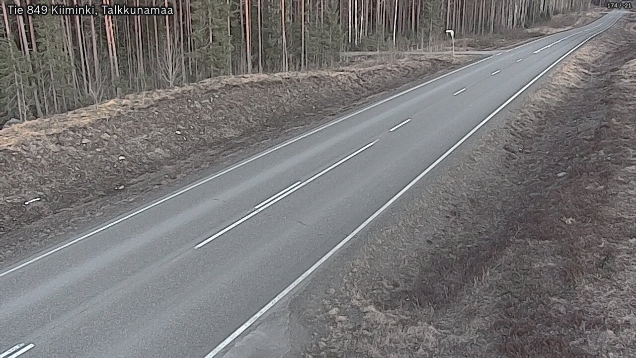 Kelikamerat Kuva Tie 849 Kiiminki, Talkkunamaa, Oulu, Pohjois-Pohjanmaa