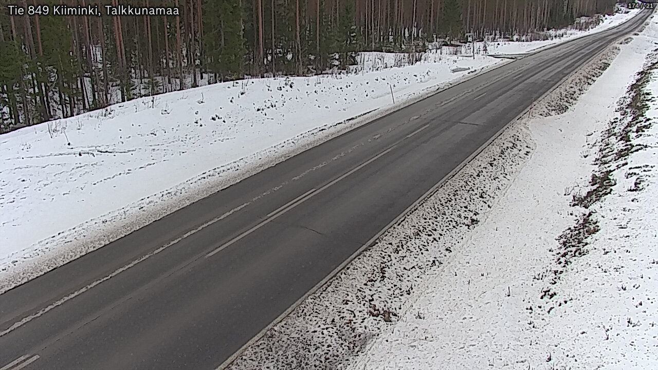 Kelikamerat Kuva Tie 849 Kiiminki, Talkkunamaa, Oulu, Pohjois-Pohjanmaa