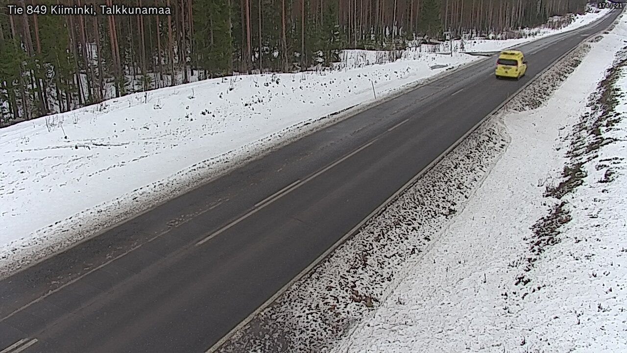 Weather Camera Image Road 849 Kiiminki, Talkkunamaa, Oulu, Pohjois-Pohjanmaa
