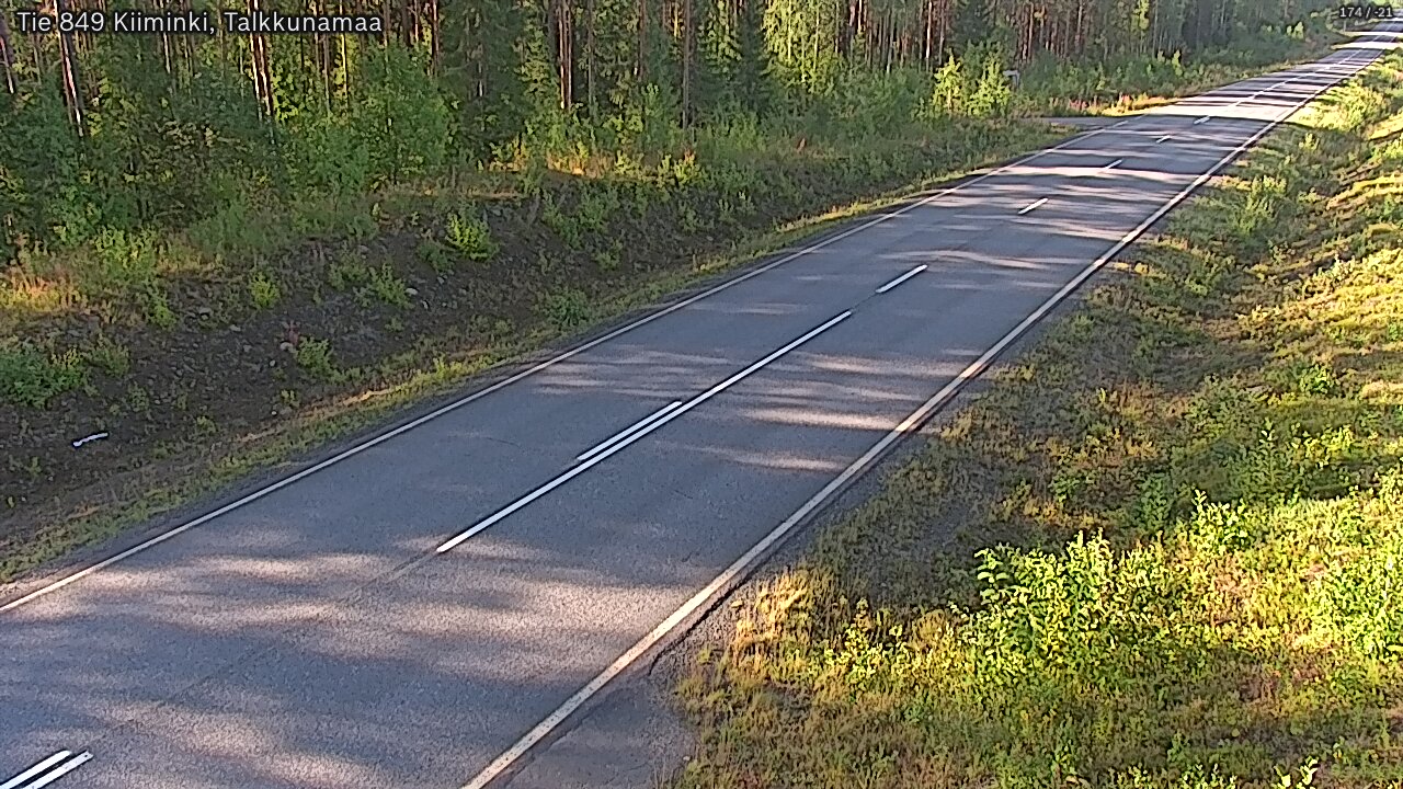 Weather Camera Image Road 849 Kiiminki, Talkkunamaa, Oulu, Pohjois-Pohjanmaa