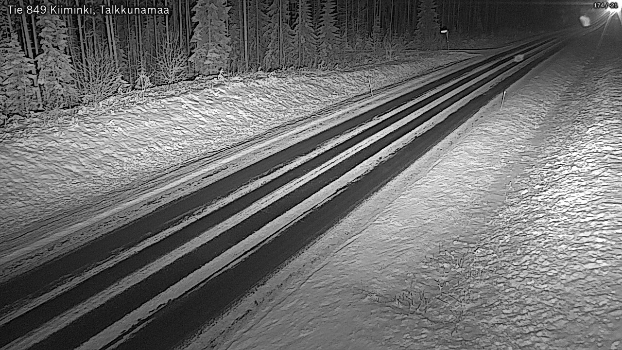 Kelikamerat Kuva Tie 849 Kiiminki, Talkkunamaa, Oulu, Pohjois-Pohjanmaa