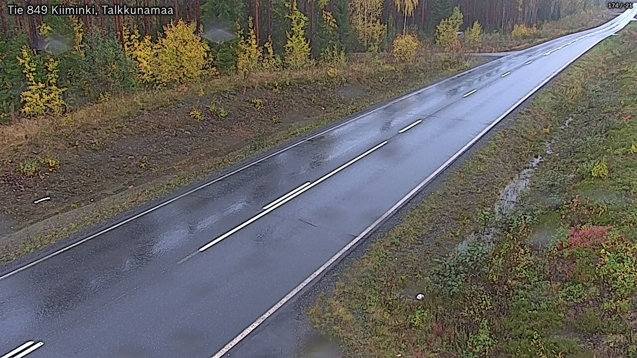 Weather Camera Image Road 849 Kiiminki, Talkkunamaa, Oulu, Pohjois-Pohjanmaa