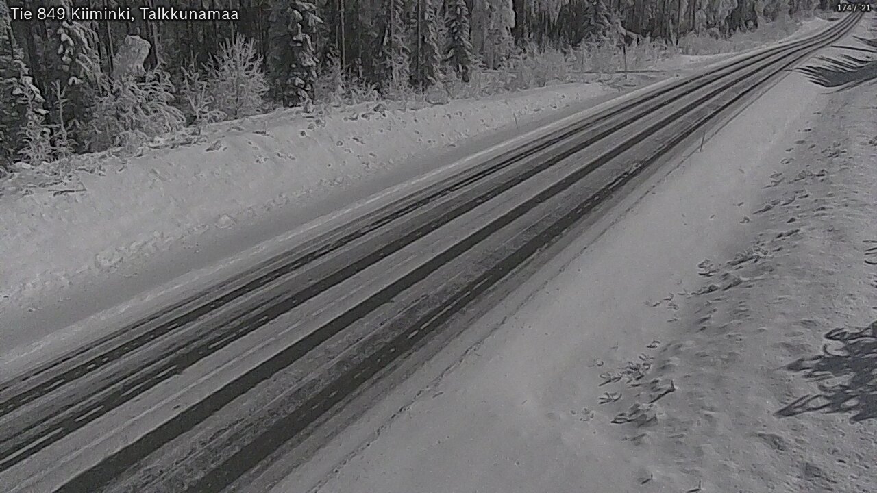 Kelikamerat Kuva Tie 849 Kiiminki, Talkkunamaa, Oulu, Pohjois-Pohjanmaa