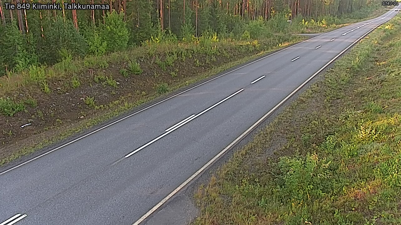 Weather Camera Image Road 849 Kiiminki, Talkkunamaa, Oulu, Pohjois-Pohjanmaa