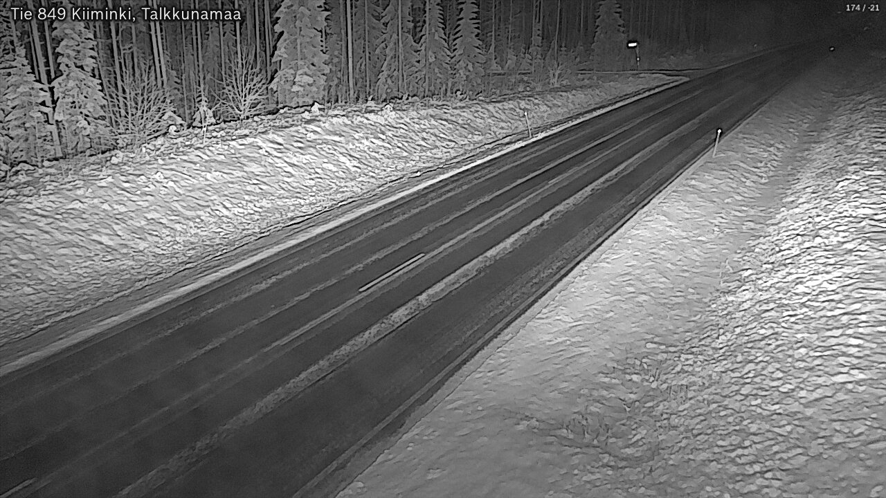 Kelikamerat Kuva Tie 849 Kiiminki, Talkkunamaa, Oulu, Pohjois-Pohjanmaa