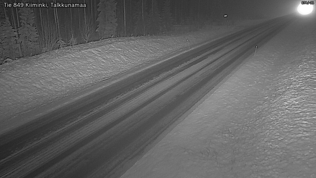 Weather Camera Image Road 849 Kiiminki, Talkkunamaa, Oulu, Pohjois-Pohjanmaa