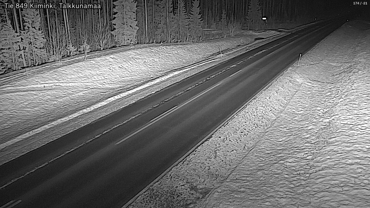 Kelikamerat Kuva Tie 849 Kiiminki, Talkkunamaa, Oulu, Pohjois-Pohjanmaa