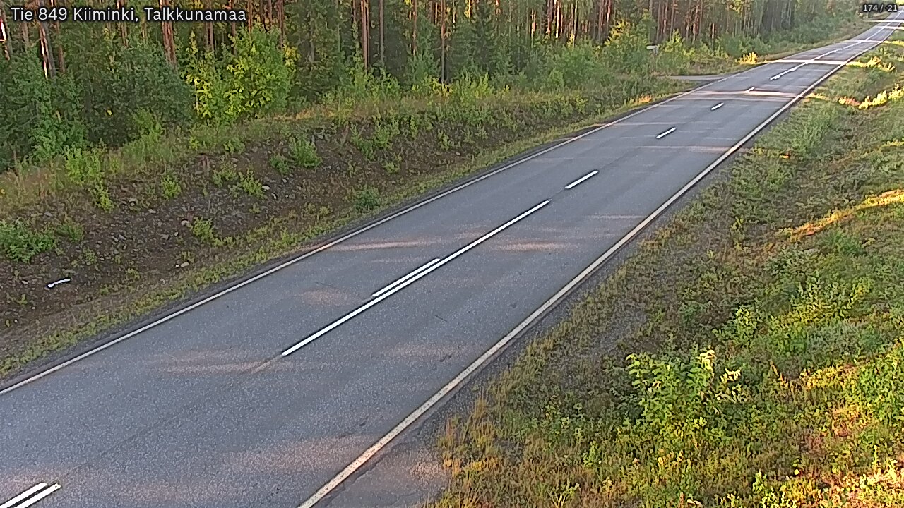 Weather Camera Image Road 849 Kiiminki, Talkkunamaa, Oulu, Pohjois-Pohjanmaa