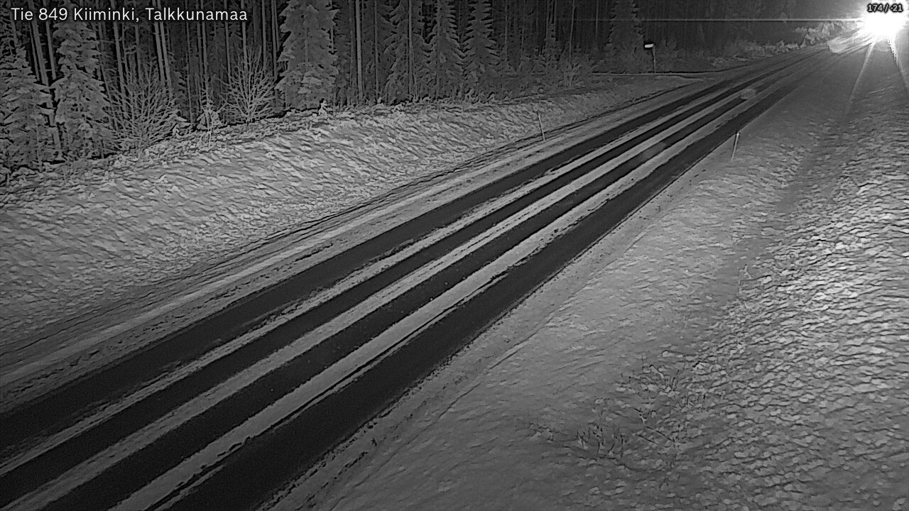 Kelikamerat Kuva Tie 849 Kiiminki, Talkkunamaa, Oulu, Pohjois-Pohjanmaa