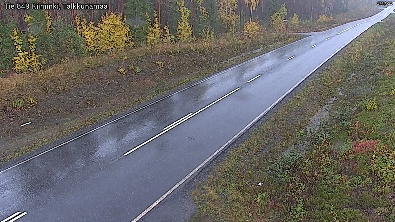 Weather Camera Image Road 849 Kiiminki, Talkkunamaa, Oulu, Pohjois-Pohjanmaa