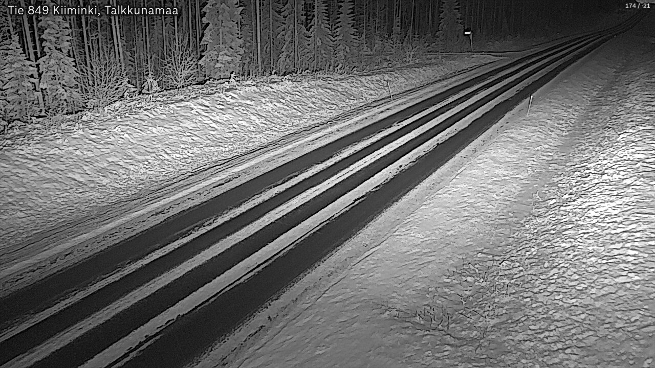 Kelikamerat Kuva Tie 849 Kiiminki, Talkkunamaa, Oulu, Pohjois-Pohjanmaa