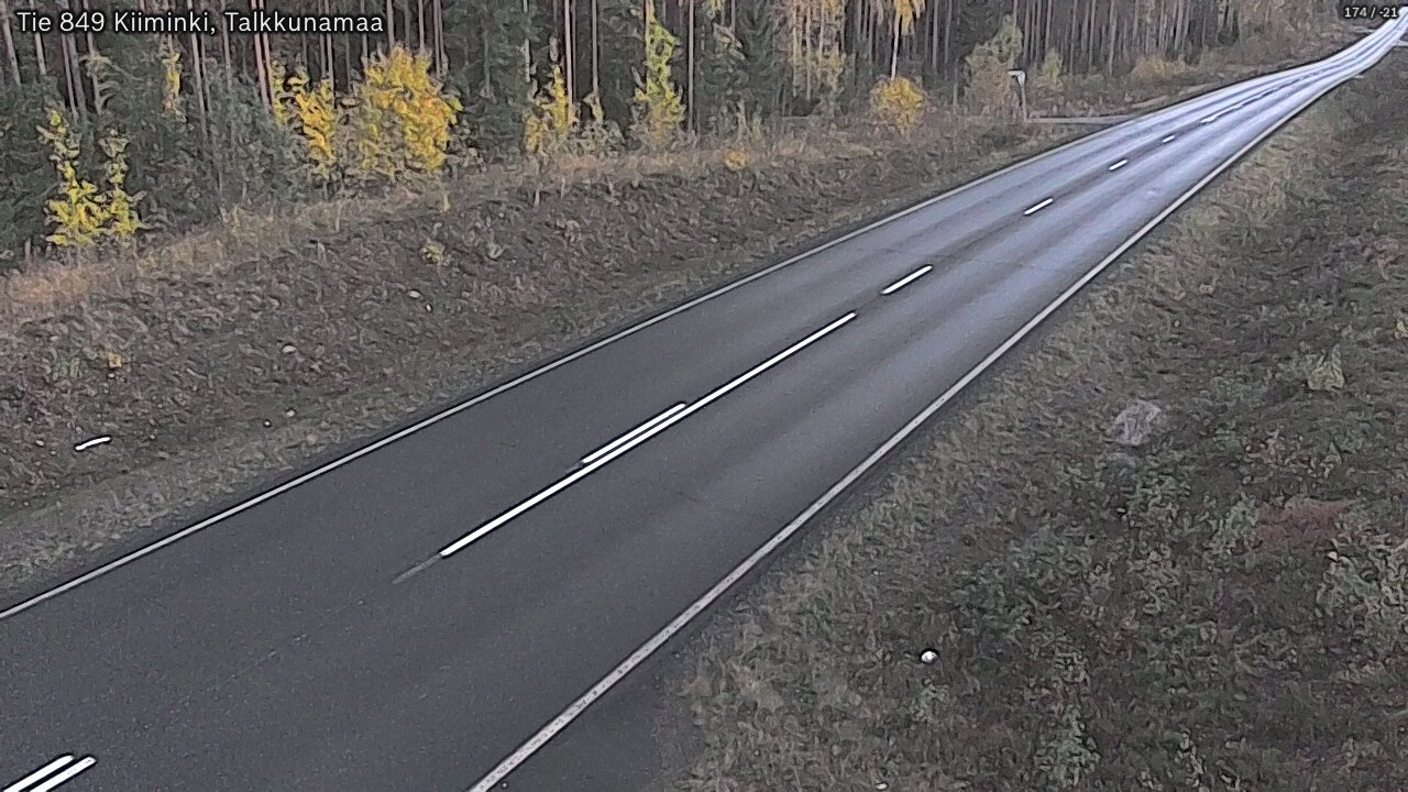 Kelikamerat Kuva Tie 849 Kiiminki, Talkkunamaa, Oulu, Pohjois-Pohjanmaa