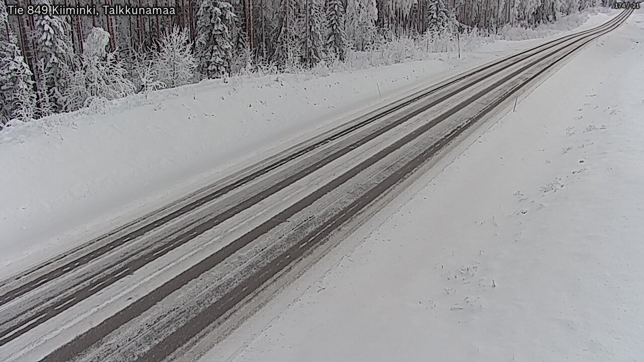 Weather Camera Image Road 849 Kiiminki, Talkkunamaa, Oulu, Pohjois-Pohjanmaa